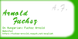arnold fuchsz business card